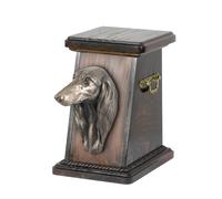 Urna In Legno Saluki Con Cane Art-Dog