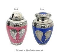 Urna Memoriale Per Adulto Con Design Di Ali Angeliche Che Volano Con Il Vento