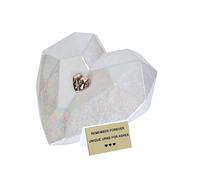 Urna moderna in ceramica per le ceneri a forma di cuore