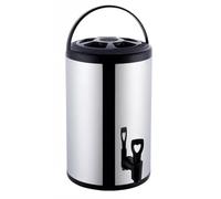 Urna per Acqua Calda in Acciaio Inossidabile 304, Distributore di Acqua Bollente per tè E Bevande Calde, Distributore di Bevande A Doppia Parete Isolata con Rubinetto, Secchio per tè al Latte,10L