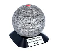 Urna per bambini con cuore rosso come la Morte Nera di Star Wars Urna a tema