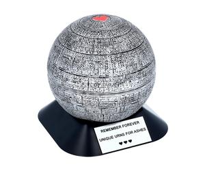 Urna per bambini con cuore rosso come la Morte Nera di Star Wars Urna a tema