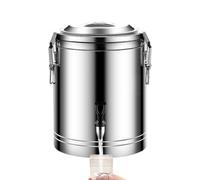 Urna Per Bevande Termiche - Pod Termico Per Liquidi A Doppia Parete, Serbatoio Con Rubinetto A Flusso Manuale, Grande Barile Per Catering Da Banco, Contenitore In Acciaio Inossidabile Lucidato | Distr