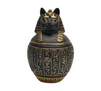 Urna per cani - 12,6 x 10,4 x 19,8 cm, in resina, ricordo per cuccioli egiziani, cenere di gatto | Promemoria decorativo per animali domestici per proprietari di cani, genitori di animali domestici