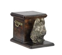 Urna per cani Briard Urna di cremazione in legno per le ceneri del cane. Urna co