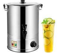 Urna per Catering Commerciale da 20 L/30 L/40 Litri, Distributore di Caldaie per Acqua Calda, Pentola Riscaldante per Buffet per Bollitore per Zuppe, Manopola di Controll, with-Faucet, 30L