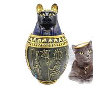 Urna per Cenere Di Cane | Urne Cave per Animali domestici,Incisione Commemorativa Base In Resina Scatola Funeraria per Souvenir