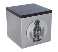 Urna per ceneri con figura indiana
