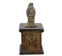 Urna per ceneri di cavallo Fell Pony, urna con statuetta, elegante urna con cava