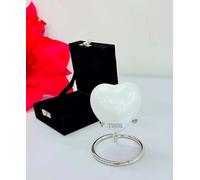 Urna per ceneri umane a forma di cuore bianco, mini urna per ceneri umane, scatola nera con supporto per urna a forma di cuore, onora la persona amata con piccola urna a forma di rosa bianca a forma