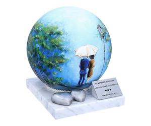 Urna per genitori, urna per ceneri, urna per due, urna cremazione decorativa (design 1)