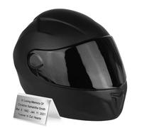 Urna per la cremazione di un casco da motociclista per adulti unico nel suo