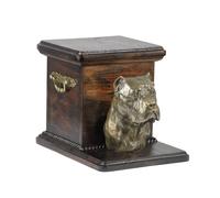 Urna per statua di Cane Corso Bellissima urna di cremazione in legno massiccio p