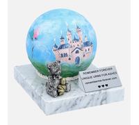 Urna per un bambino - palla di fata su base di marmo