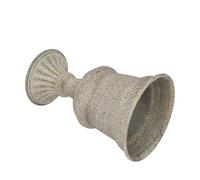 Urna Portafiori Vintage Alta in Ferro per Balcone e Giardino | Stile Greco Classico, Finitura Vissuta, per Fiori Secchi o Freschi, Uso Interno ed Esterno