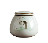 Urna ricordo,Urne ceneri,Mini urne for ceneri di gatto, Urne ricordo in ceramica con motivo gatto for ceneri di gatto,Urne decorative for animali domestici,Urne ricordo for gatti-B-0.3 ( Color : B )