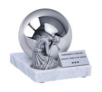 Urna scultura con donna che piange - Urna decorativa per ceneri per bambini