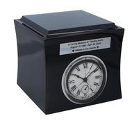 Urna simbolica con orologio Urna commemorativa per la cremazione delle ceneri