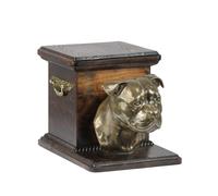 Staffordshire Bull Terrier Holzurne Con Cane Art-Dog