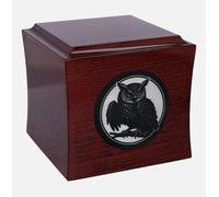 Urna tematica con gufo inciso