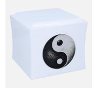 Urna tematica con simbolo Yin-Yang armonia della memoria e della pace