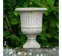 Urna vittoriana in pietra | Statua da giardino scanalata classica da esterno fioriera vaso vaso