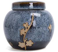 Urne cinerarie Bare e Urne Cinerarie Funeral urna Urna di cremazione per ceneri Urna funebre per adulti &pet, urne commemorative piccole umane, ricordo di ceramiche fatte a mano, urna funeraria a casa