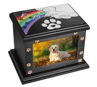Urne commemorative per cani o gatti, grandi urne funebri in legno con cornice per foto, urna per cremazione, scatola ricordo per animali domestici smarriti, urna funeraria per animali domestici