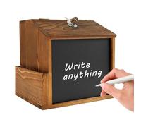 Urne de Vote - Urnes de Tombola Retro - Cassa da parete retrò in legno Design per raccolta donazioni preghiera chiesa eventi tiraggio a spasso posta risparmio