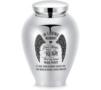 Urne funebri per ceneri, per adulti, commemorativa, in acciaio inox, funerale, decorativa, per donne e uomini, Acciaio inossidabile, Nessuna pietra preziosa