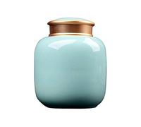 Urne Urna di cremazione per sepoltura di Adulti Urna di cremazione in Ceramica Urne funerarie di sepoltura commemorativa per Adulti o Animali Domestici Cofanetto di Ceneri (Colore : Blu)