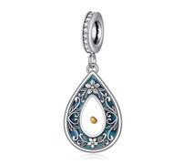 URONE Perline per braccialetti in argento Sterling con grani di senape, fiori di fede, gioielli da donna