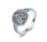 URONE Sankt Michael/Benedict/Christophorus, anello in argento sterling 925, con sigillo dell'arcangelo, regalo per donne e uomini