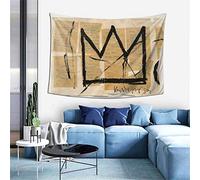 Uroochi The Crown Jean-Michel Basquiat - Arazzo da parete in 3D, decorazione per feste a tema, per soggiorno, camera da letto, casa, dormitorio, 152 x 102 cm