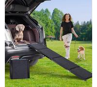 Uross Scala per cani per auto 180 cm - Scala pieghevole per cani per auto e SUV, scala in alluminio per cani di taglia grande, scala estensibile per camion, letto a castello