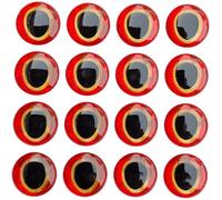 URPIZY 100 occhi olografici 3D per esche da pesca, realistici, olografici, adesivi per la costruzione di mosche, 6 mm, 8 mm, 10 mm, 12 mm, per fai da te, esche da pesca, esche da pesca (8 mm rosso)