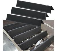 URPIZY 3 pezzi Porcellana Acciaio Flavorizer Bars per Weber Spirit I & II 200, E210, E220, S210, S220 barbecue a gas (38,9 x 8,9 cm, nero)