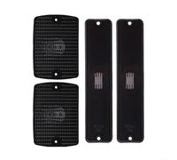 URPIZY 4 custodie per indicatori laterali e indicatori di direzione, colore nero, per Jeep per Wrangler YJ 1987-1995 OE 56001424 56001378