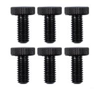 URPIZY 6 Viti per accordatore fine per Ponte Tremolo per Chitarra, per Chitarra elettrica, Ponte Tremolo per Chitarra elettrica, Viti di bloccaggio per Tremolo Floyd Rose (Nero)