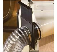 URPIZY Adattatore per tubo di ventilazione in ABS, 100 mm, con design a tre vie per un controllo preciso del flusso d'aria, adatto per aspirapolvere e impianti di aspirazione, nero