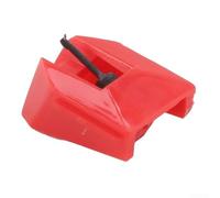 URPIZY AT-VMN95E - Ago di ricambio per sistema Audio-Technica AT-VM95E, adatto per giradischi AT-LP120XUSB, con spazzola e cavo, 1 set (rosso)