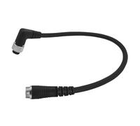 URPIZY Cavo elettrico per mulinello da pesca con connettore a gomito a 2 fori in PVC e rame, compatibile con Daiwa e Shimano, 0,45-2 m, nero e argento