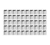 URPIZY Confezione da 50 piante?Angoli quadrati, in bianco e nero, per piante, traspirante con drenaggio, salvaspazio, per giardino urbano, 2 misure, 20 x 10 x 20 cm e 20 x 16 x 26 cm