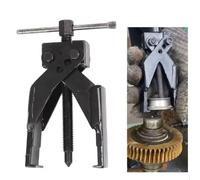 URPIZY Estrattore a due bracci in acciaio temprato, mandrino centrale di precisione con filettatura profonda, distribuzione uniforme della forza per la rimozione di cuscinetti e ingranaggi nella