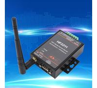 URPIZY HF-2211 - Convertitore industriale da seriale a Ethernet RS232/RS485/RS422, 230.400 BPS, 5-36V DC, per configurazione Web Modbus TCP