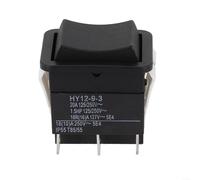 URPIZY HY12-9-3 On/Off/Un interruttore a bilanciere 125/250 V 20 A, interruttore a 6 poli per industria e commerciale (1 pezzo)