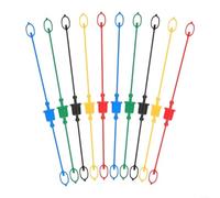 URPIZY Idraulico Rapido Tappo Antipolvere Set 1/2 Pollice Profilo Piatto ISO5675 Gomma Plastica Copertura Copertura Per Connettori Maschio E Femmina A Trattori Escavatori Macchine Agricole (10PCS)