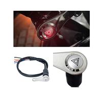 URPIZY Interruttore a LED rosso, 12 V universale ON+OFF manubrio Mount pulsante di lavoro luce interruttore pulsante