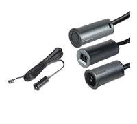 URPIZY Interruttore a sensore di temperatura, 12-24 V, induzione a infrarossi, portata di 3-5 m, per armadio, armadio e cassetti, IP20, sabbia nera