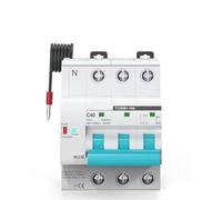 URPIZY Interruttore intelligente con contatore di corrente, per app Tuya Smart Life, 3 poli, 63A, monitoraggio in tempo reale di tensione e consumo di energia, protezione da sovraccarico e